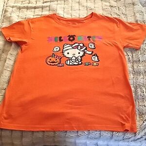 Hello Kitty Orange Halloween T-shirt